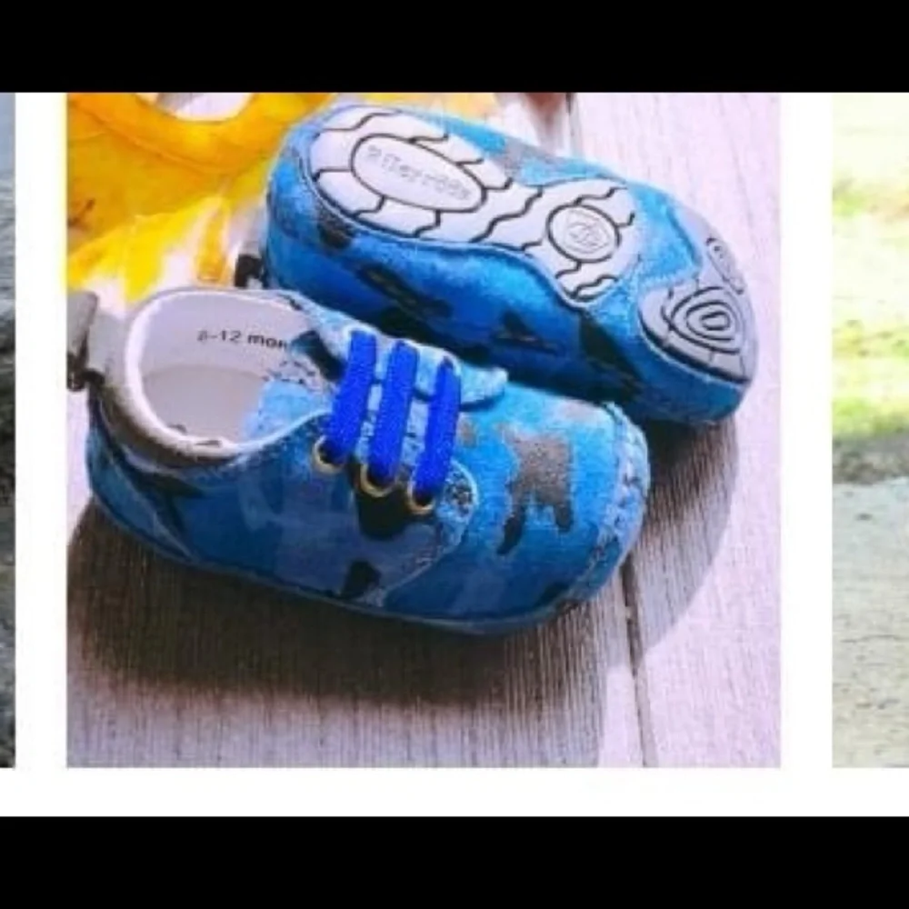 🌿Rileyroos NWT Boys blue infant / baby shoes, suede leather🌿